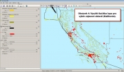 Základní seznámení s prací s programem My World GIS 5.0; sídla a zemětřesení v Kalifornii